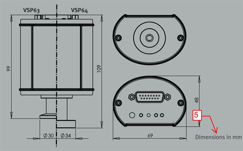 VSP - измерительный вакуумный преобразователь Smartline абсолютное давление  от 1000 до 1 х 10<sup>-4</sup> мбар 